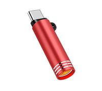 Mini briquet USB C de type C, coupe-vent, sans flamme, adaptateur allume-cigare sans batterie, téléphone de voyage pour briquet à air extérieur