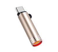 Mini briquet USB C de type C, coupe-vent, sans flamme, adaptateur allume-cigare sans batterie, téléphone de voyage pour briquet à air extérieur