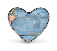 Mini broche classique en alliage d'aluminium de 2,5 cm avec inscription « Heart Things on the Ground » pour sac à dos, chapeau, costume, veste, décoration de vêtements