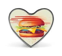 Mini broche classique en alliage d'aluminium de 2,5 cm avec inscription « Heart Tomorrow I'll Start Running » pour sac à dos, chapeau, costume, veste, décoration de vêtements