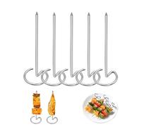 Mini brochettes à air comprimé en acier inoxydable pour friteuse à air comprimé - Aiguilles à rôtir verticales réutilisables pour grille-pain instantané, four, grillades de cuisine, kebab, barbecue