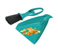 Mini Broom Cleaning Set, Desk Broom Tool Kit, 4.33x9.25 inches Countertop Brush Dustpan Set with Soft Bristles, Ergonomic Handheld Cleaning Duo, Compact Tabletop for Home Office Vanity