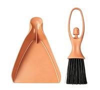 Mini Broom Tool Kit, Small Brush Dustpan, 4.33x9.25 Inches with PP Construction, Lightweight Debris Collector, Cleaning Supply with Compact Style, Classroom Bathroom for Bedroom Living Room