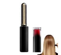 Mini brosse à lisser sans fil - Peigne chauffant 2 réglages de chaleur | Taille de rouge à lèvres portable, dents anti-brûlure, chargement de type C, autonomie de 20 minutes