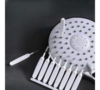 Mini brosse de nettoyage avec poils en nylon dense en spirale pour pommeaux de douche, robinets et entretien des petits trous, poignée antidérapante pour un meilleur contrôle