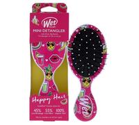 Mini Brosse Démêlante Happy Hair - Smiley Pineapple Par Wet Brush Pour Unisexe - 1 Pc Brosse À Cheveux