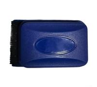 Mini brosse magnétique de nettoyage pour aquarium en verre jusqu'à 35 mm d'épaisseur avec côté rigide et côté doux pour la poussière (bleu)