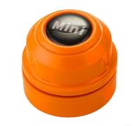 Mini brosse magnétique pour aquarium en verre de 4 à 15 mm d'épaisseur, nettoyant magnétique double face pour contrôler la poussière (orange)