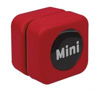 Mini brosse magnétique pour nettoyer les vitres d'aquarium, 6 mm d'épaisseur, nettoyage efficace et sans effort (rouge)
