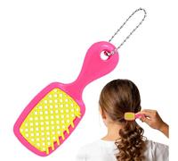 Mini brosse porte-clés - Accessoire de couleur vive, petite brosse à cheveux compacte avec design durable, outil de toilettage personnel pratique pour la famille, les étudiants, les adultes, les