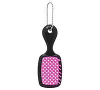 Mini brosse porte-clés, brosse à cheveux compacte portable, 12 x 3,1 cm, brosse porte-clés, peigne à cheveux de voyage, accessoire de couleur vive, pour la famille, les étudiants, les adultes, les