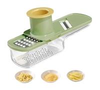 Mini broyeur à ail, râpe avec récipient, vert, 1 paquet