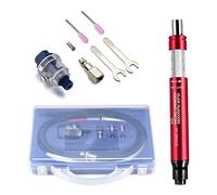 Mini broyeur à crayons pneumatique avec 3mm (1/8 "), broyeur d'air multifonctionnel avec boîte, rouge
