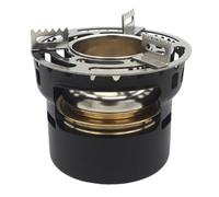 Mini brûleur à spiritueux d'extérieur avec support de casserole, théière en alliage d'aluminium résistant à l'usure pour pique-nique, camping, randonnée, accessoires de tente