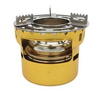 Mini brûleur à spiritueux d'extérieur avec support de casserole, théière en alliage d'aluminium résistant à l'usure pour pique-nique, camping, randonnée, accessoires de tente