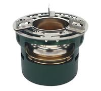Mini brûleur à spiritueux d'extérieur avec support de casserole, théière en alliage d'aluminium résistant à l'usure pour pique-nique, camping, randonnée, accessoires de tente