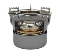 Mini brûleur à spiritueux d'extérieur avec support de casserole, théière en alliage d'aluminium résistant à l'usure pour pique-nique, camping, randonnée, accessoires de tente