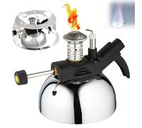 Mini brûleur au butane, brûleur Bunsen de laboratoire avec taille de flamme réglable, température maximale 1300 ℃ pour chauffage, cuisson et soudure