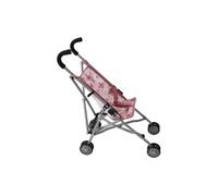 Bayer Chic 2000 Poussette pour poupée Roma, Poussette pour poupée, Mini Buggy, Fleurs Rose