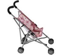 Bayer Chic 2000 Poussette pour poupée Roma, Poussette pour poupée, Mini Buggy, Fleurs Rose