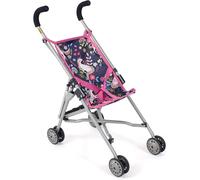 Bayer Chic 2000 Poussette pour poupée Roma, Mini Buggy, Licorne, Bleu Marine, Rose, 601-43