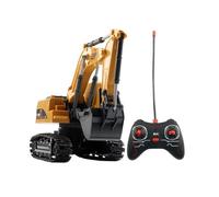 Mini Bulldozer Télécommandé 1:24 5ch, Jouet En Plastique, Camion De Décharge, Grue, Pelle, Véhicule Électrique, Cadeau
