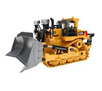 Mini Bulldozer Télécommandé 1:24, Jouet En Plastique, Camion À Benne Basculante, Grue, Pelle, Modèle De Véhicule Électrique, Cadeau