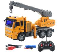 Mini Bulldozer Télécommandé 1:30 4ch, Jouet En Plastique, Ingénierie De Voiture, Grue De Décharge, Pelle, Véhicule Électrique