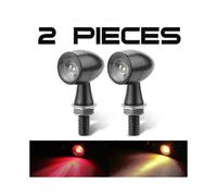 Mini Bullet Moto LED Clignotants 12 V Feu Stop DRL Lampe Ambre Blanc Rouge Clignotant Fit
