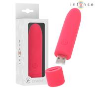 Mini Bullet Vibrant Rechargeable USB 8 Modes - Rose 10 x 2,2 cm, Taille 10 cm x 2.2 cm, Poids 0.070 Kg, Couleur Rouge