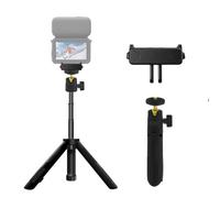 Mini Bureau Trépied Support avec Osmo Nano Magnétique Adaptateur (Noir) | 360°Rotation Portatif Trépied avec 1/4’’ , Magnétique Dégagement Rapide Adaptateur Compatible avec DJI Osmo Nano