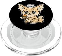 Mini-Burger Kawaii au Fennec de Chef PopSockets PopGrip pour MagSafe