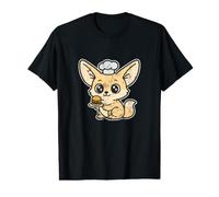 Mini-Burger Kawaii au Fennec de Chef T-Shirt Graphique avec Valeur