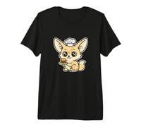 Mini-Burger Kawaii au Fennec de Chef T-Shirt Haut de Gamme