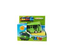Mini Bus Et Taxi De Dessin Animé, 1 Pièce, 4 Couleurs, Jouets Éducatifs Pour Enfants, Modèle De Bus, Cadeaux D'anniversaire Pour Enfants