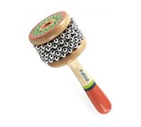 Mini cabassa en bois couleur estivale Orange G