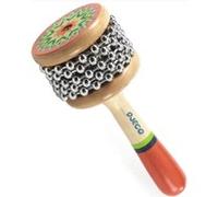 Mini cabassa en bois couleur estivale Orange G