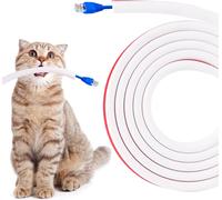 Mini Cable Channel,15mm×10mm-2m Cable Sleeving,Self Adhesive Tape,Flexible Cable Cover on Wall Floor,Protect Cables from Pet Bite