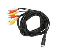 Mini Câble DIN à 6, Câble Adaptateur Audio Mâle Mâle à 6, Mini DIN 9 Broches, Fil Composite Vidéo Sonore Stéréo à Clair, pour Caméscope Numérique TV Récepteur AV