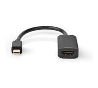 Mini câble Display Port Nedis CCGP37654BK02 Noir G