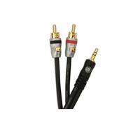 MINI-CABLE DUAL RCA VERS STEREO D'ADDARIO 1,5 M