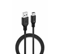 Mini câble USB 2.0 de type A vers mini B - Câble de charge rapide de données compatible avec microphone Blue Yeti Hero HD, téléphones portables, lecteurs MP3, caméras embarquées, appareils photo