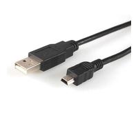 Mini Câble Usb 2.0 Vers Mini-B À 5 Broches,Court,Pour Chargeur De Données,Lecteur Mp3 Mp4,Appareil Photo Numérique,2.0.18Cm Black.1Pcs
