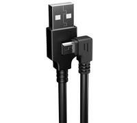 Mini câble USB extra long à angle gauche de 90 degrés pour caméra embarquée Garmin Dash Cam GPS Navigateur DVR Caméra GoPro (angle gauche 5 mètres)