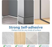 Mini Cache Câbles,Auto-adhésif Goulottes Passe Cable de 2 m,Goulotte Autocollante en PVC Flexible Passe Cable Sol,Goulotte Electrique,Cache Fil TV Mural,Bureau Goulotte Noire