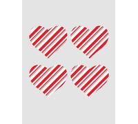 Mini cache-tétons coeur Candy Cane