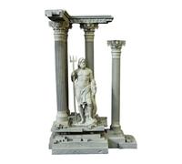 Mini Cachette pour Aquarium en Résine, Inspirée des Colonnes Romanes, avec Décor Artificiel de Ruines de Colonnes. Idéale comme Cadeau Ou Décoration I, Set C