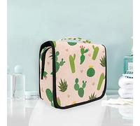 Mini Cactus Verde Corazón Trousse De Toilette Sac Pliable Suspendu Cosmétique Sac Rangement Maquillage sacs pour Voyage Femmes Filles