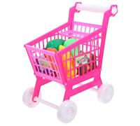 Mini Caddie De Supermarché pour Enfants - Jouet De Simulation avec Roues Silencieuses, Panier D'Achat en Abs pour Décoration Et Jeu, pour Cultiver L'Indépendance des Enfants