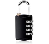 Mini cadenas à combinaison avec chiffres, code et mot de passe, serrure TSA Noir